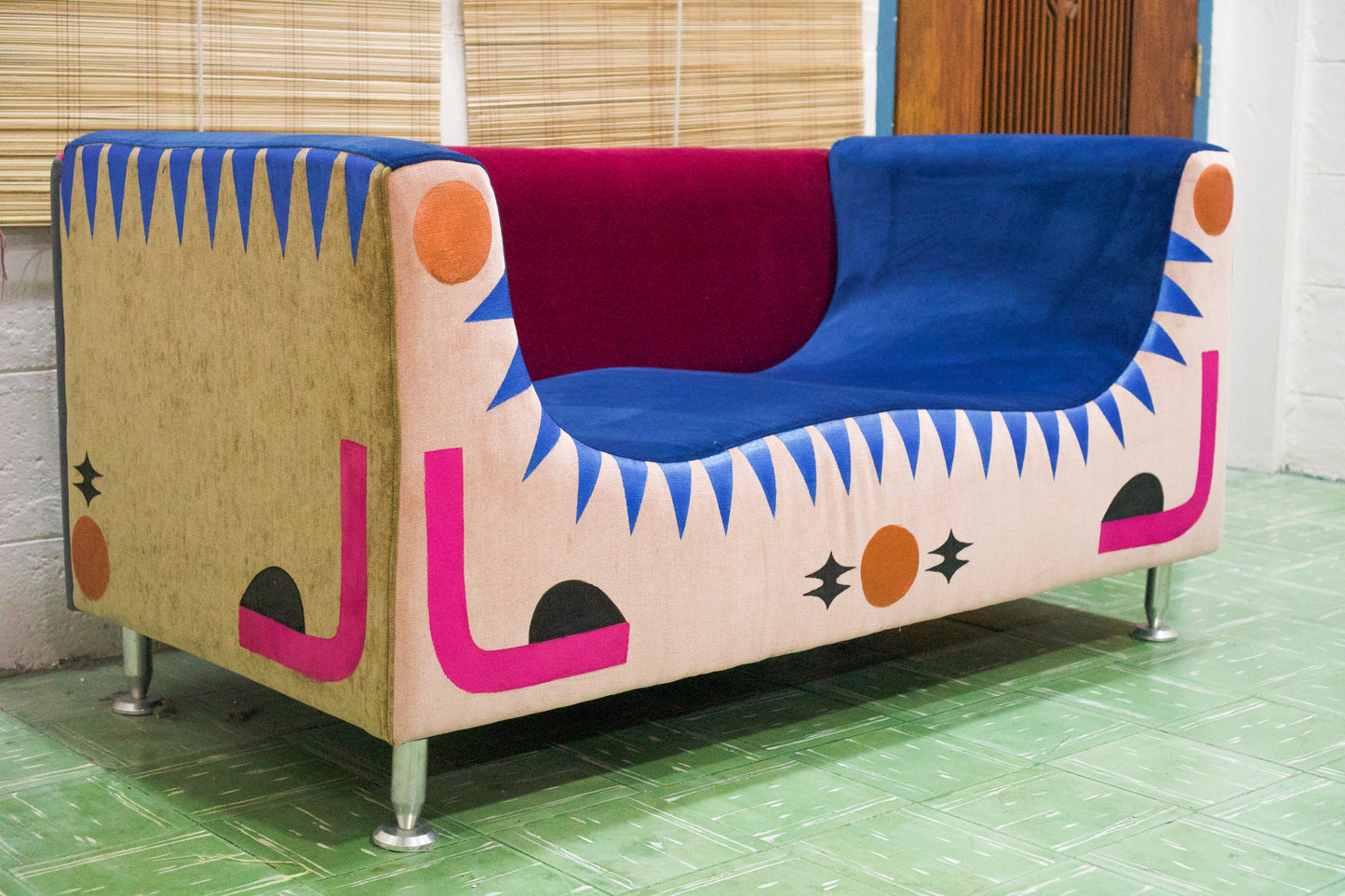 Wave Love Seat Art Sofa