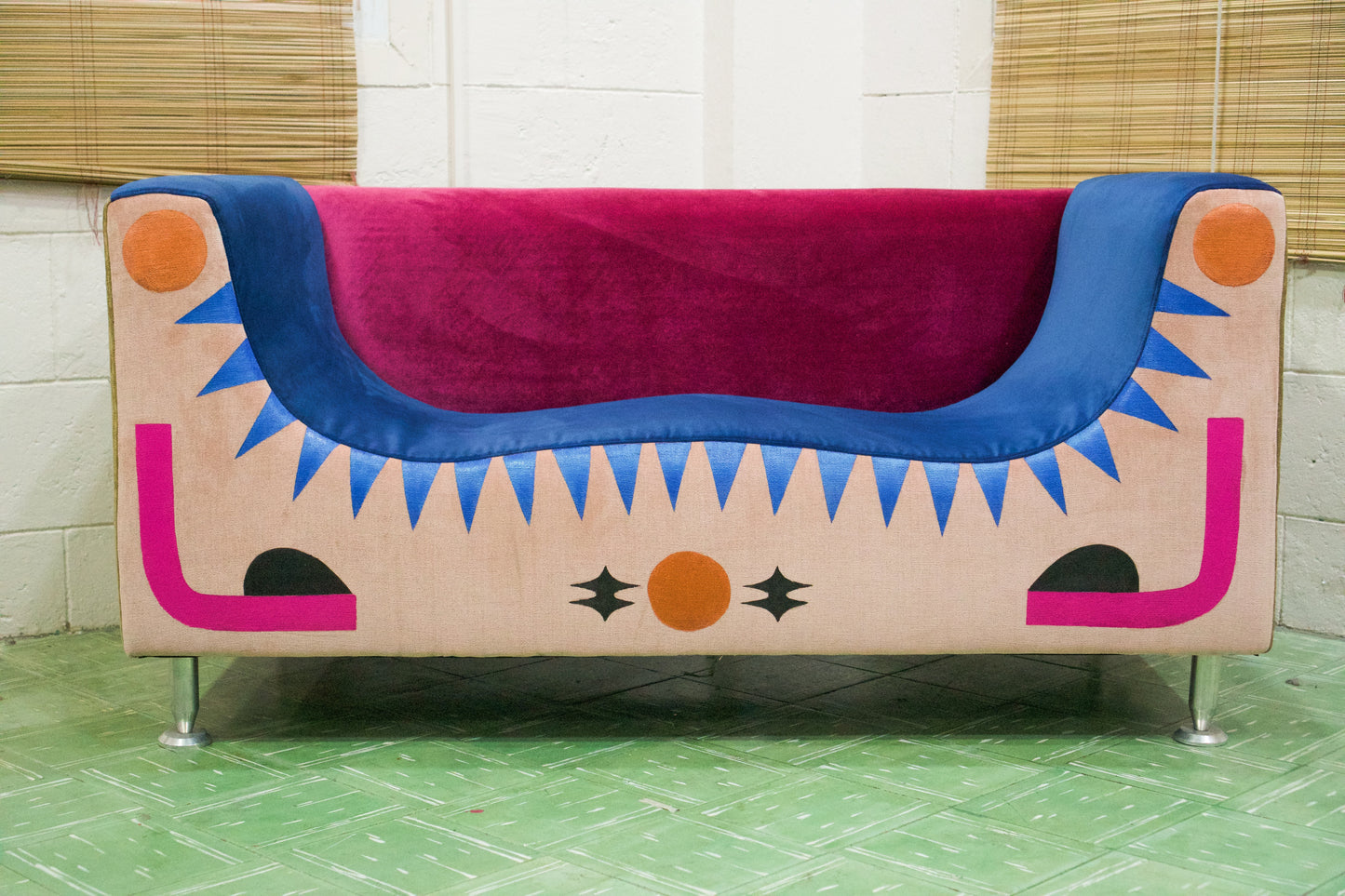 Wave Love Seat Art Sofa