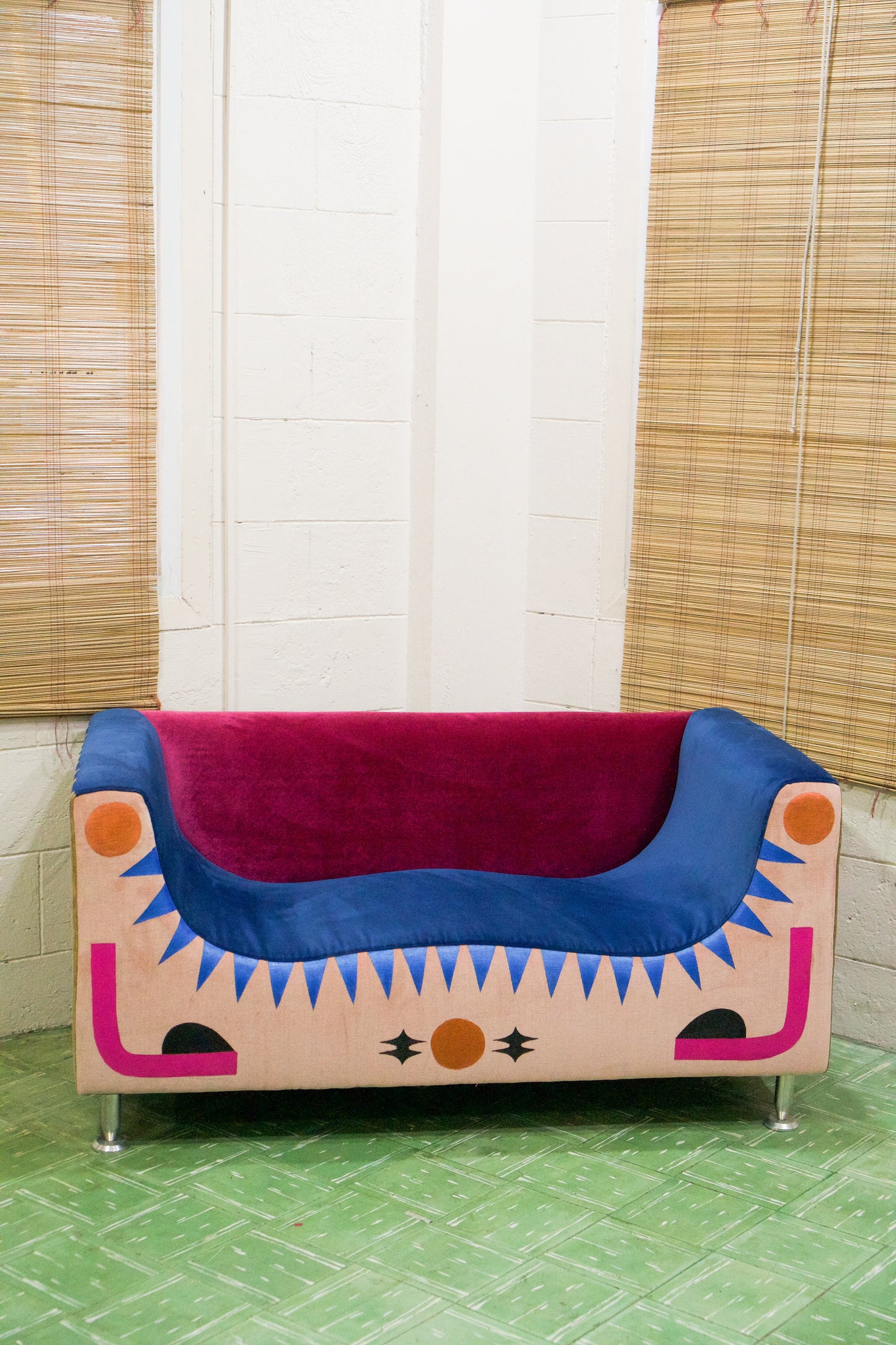 Wave Love Seat Art Sofa