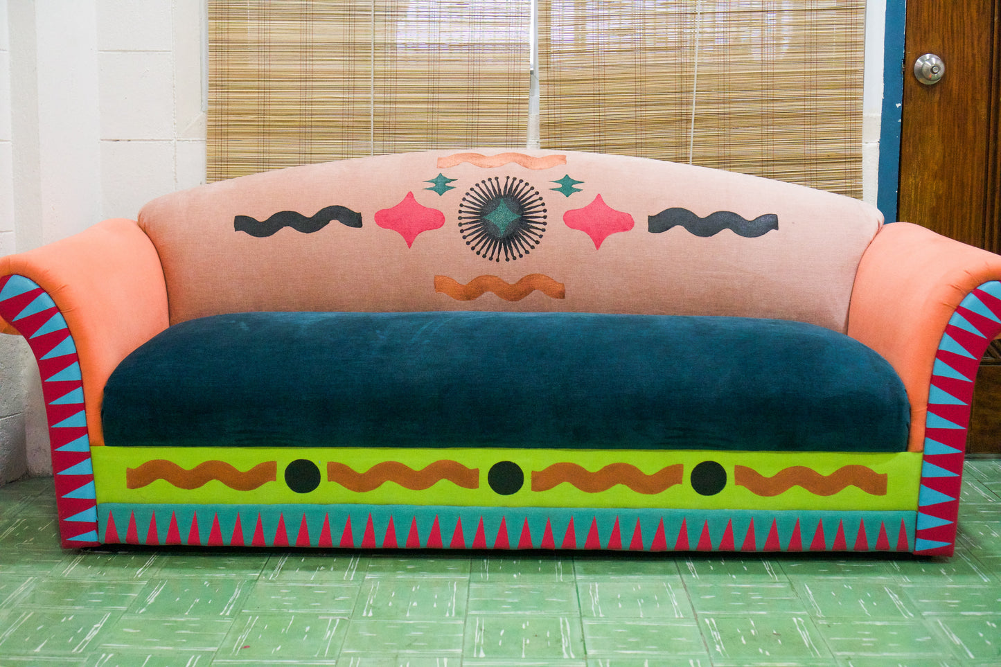 Sunsets on The Greek Isle Art Sofa