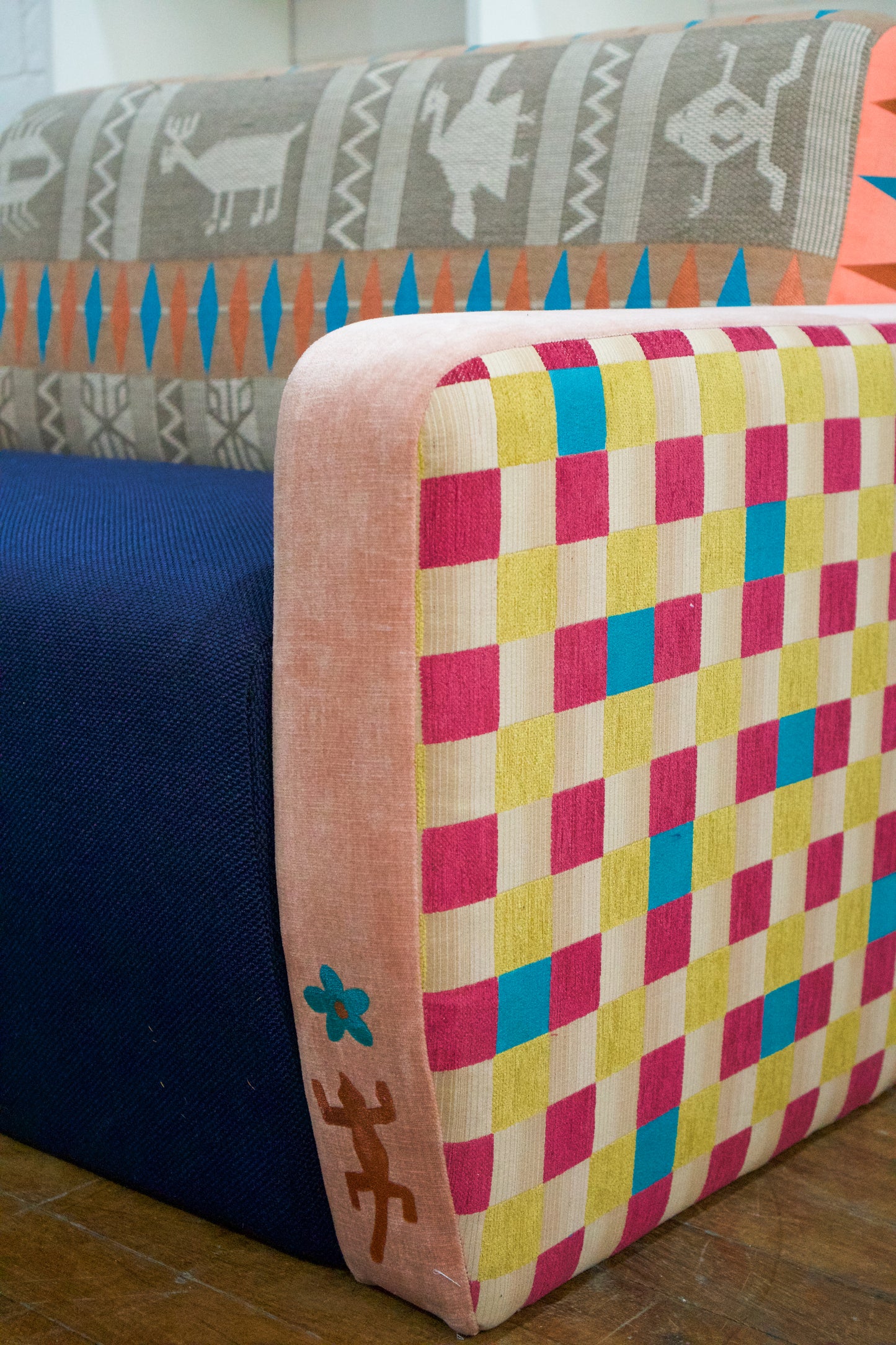 Katu Pixels Loveseat Art Sofa