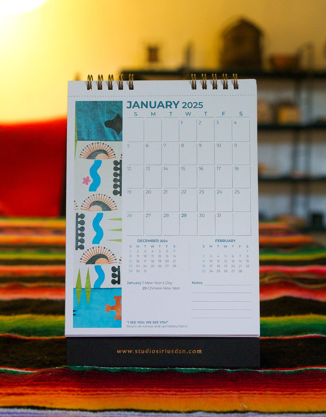 2025 Postcard Calendar